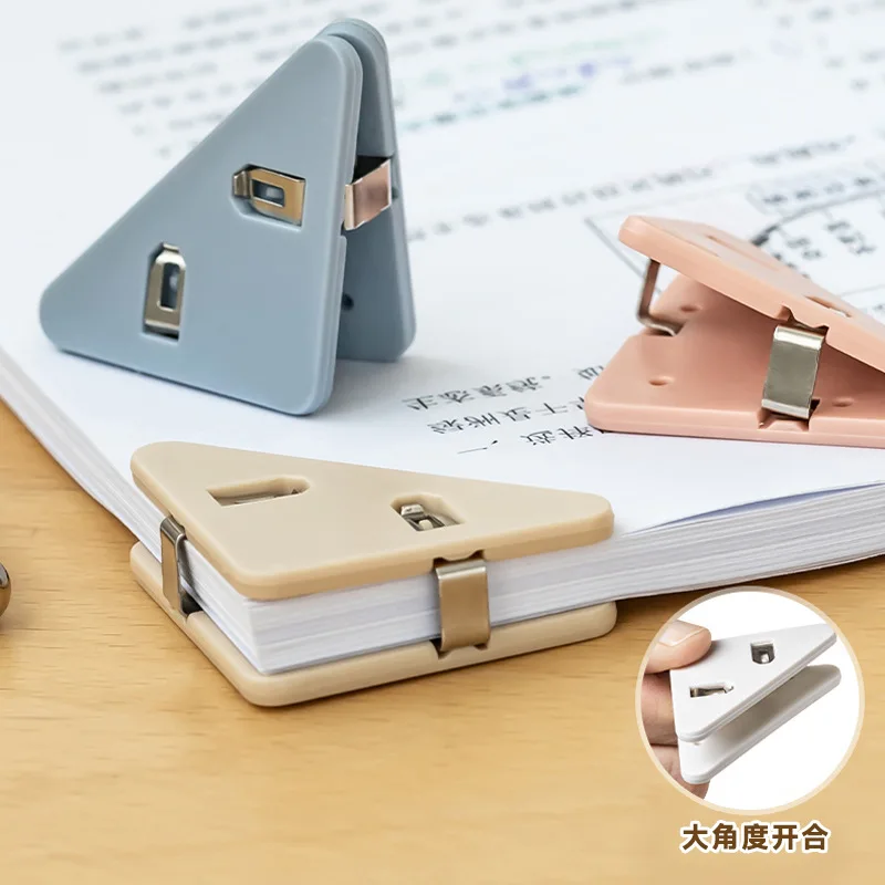 10-50Pcs Office Organizer Triangle Clip Bill Book Paper Binder Corner Clips Office Desktop Document Invoice Stationery Organizer
