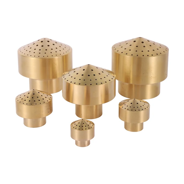 1/4 "/1/2"/3/4 "1" 1 2 "Sárgaréz Oszlop Többirányú Jet Garden Tó Szökőkút Vízsugaras Táj Fúvóka