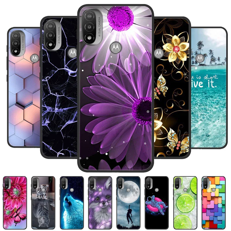 Per Motorola Moto E20 Custodia In Silicone Antiurto Morbida Tpu Cover Per Moto E40 E30 E20 Funda Motoe20 E 20 Capa Cartoon Fundas