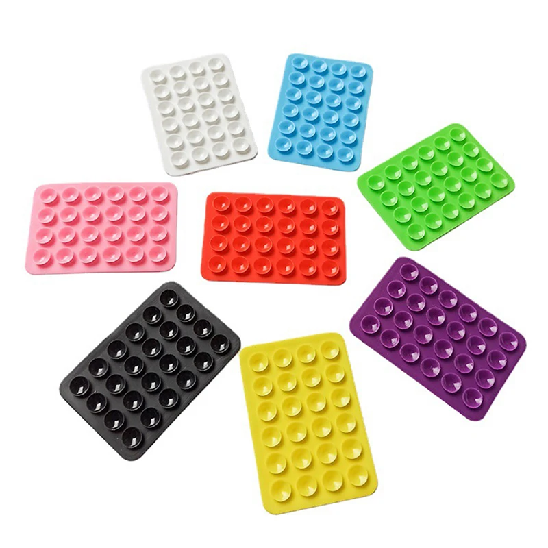 Silicone Suction cup Pad For Mobile Phone Fixture Suction Cup Backed Adhesive Silicone Rubber Sucker Pad For Fixed phone suction cup