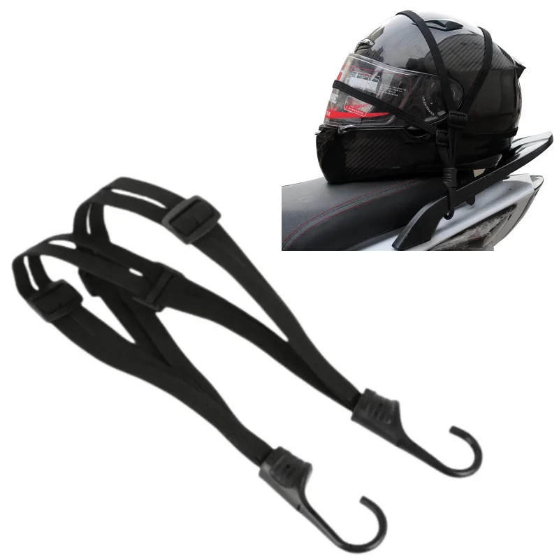 Motorcycle Luggage Strap Universal 60cm Motorcycle Luggage Strap Moto Helmet Gears Fixed Elastic Buckle Rope High-Strength Retractable Protective