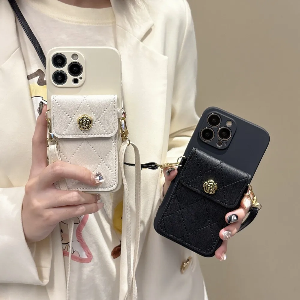 Crossbody شريط حول ياقة الملابس الحبل قضية الهاتف...