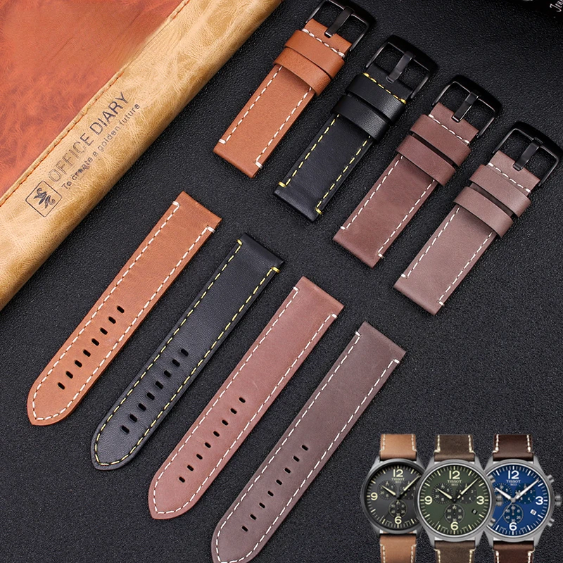 

Ремешок из натуральной кожи для часов Tissot Speed Series T116617a Jeep Jpg9000, мягкий удобный мужской браслет для наручных часов, аксессуары 22 мм