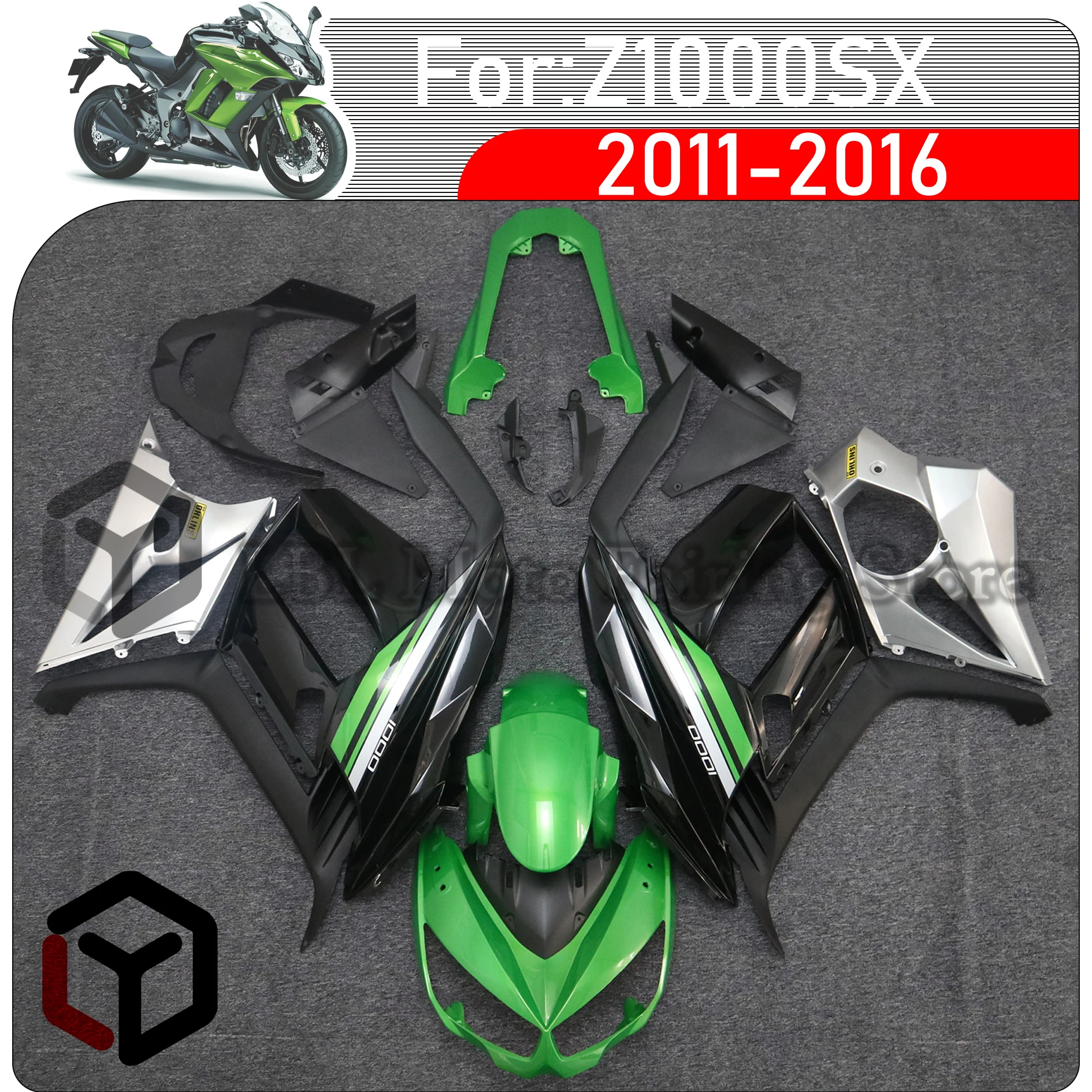 

Для KAWASAKI Z1000SX 2011 2012 2013 2014 2015 2016 мотоциклетные Обтекатели литьевая форма окрашенные ABS пластиковые комплекты кузова