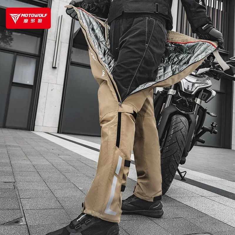 Motowolf Motorcycle Winter Electric Heating Quick Pants Release