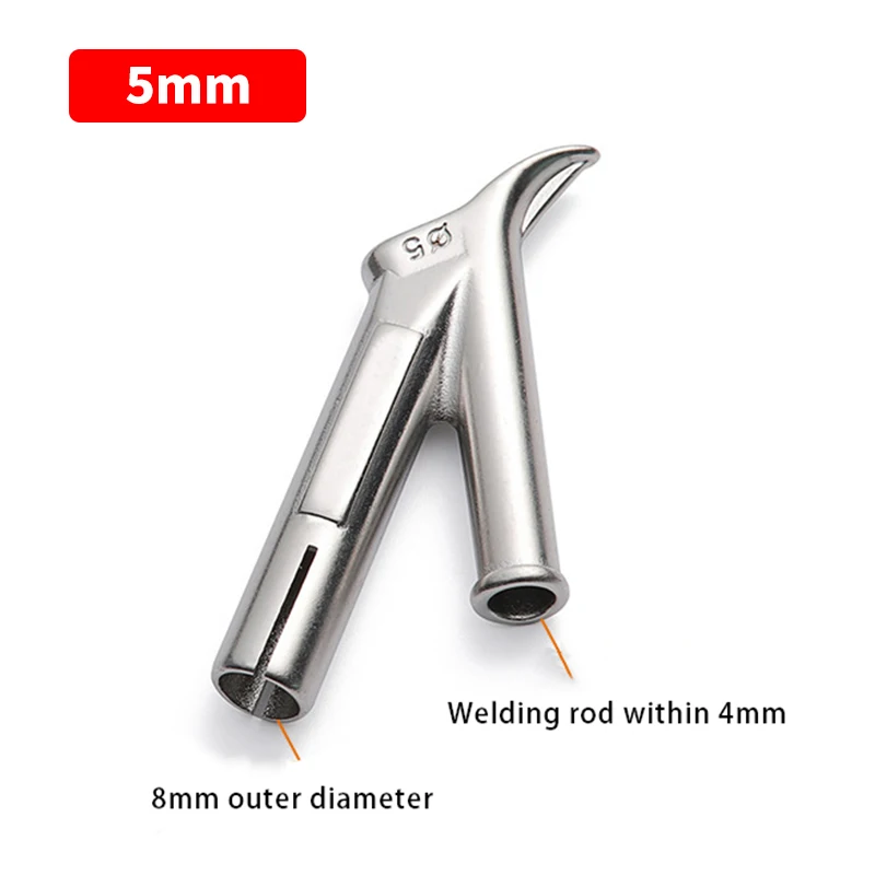 4 Pcs Hot air welding torch fittings welding nozzle Stainless steel nozzle triangle fixed point round