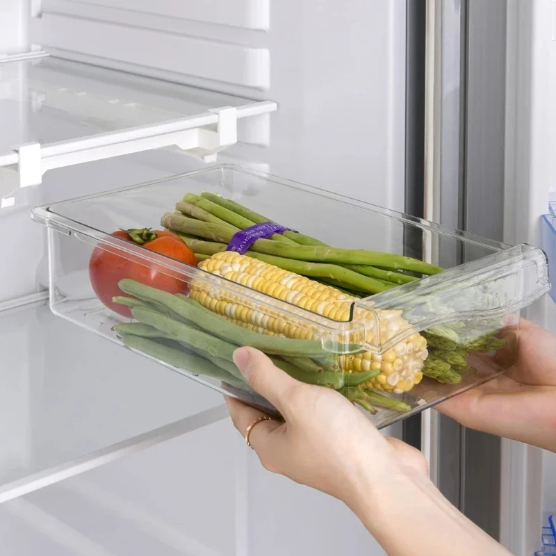 Refrigerator Storage Rack Fruit Egg Food Drawer Box Classification Plastic Fresh Box