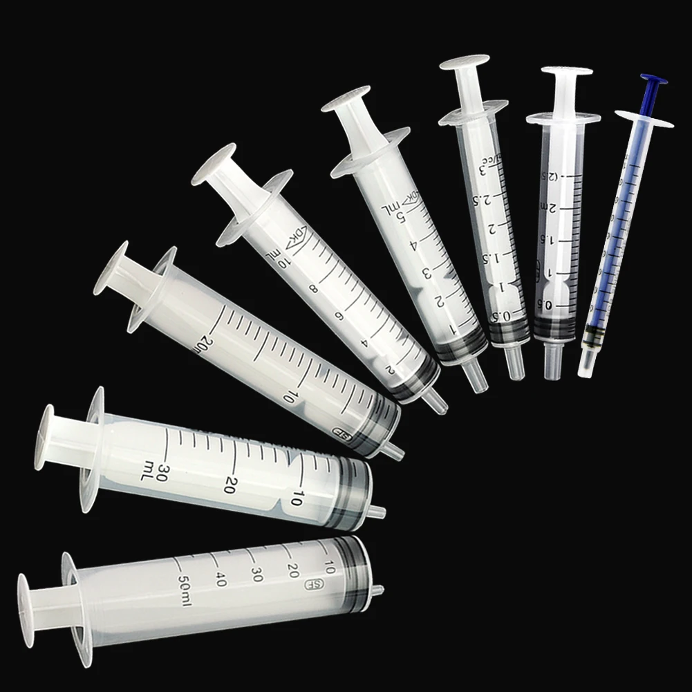 5pcs1ml25ml3ml5ml10ml20ml30ml50mlMeasuringSyringePlastic