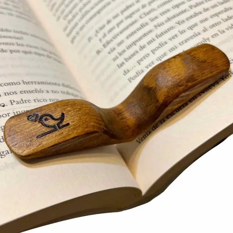 Wooden Book Page Holder Bookmark Pack Handmade Holders Light Weight