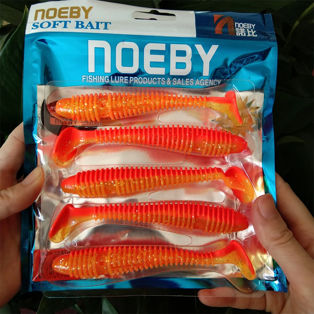 Noeby12cm13gFishingWormSoftLuresJigWobblersEasyShinerFor