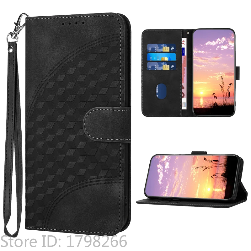 Luxury Pattern Flower Leather Phone Case - Flip Cover Wallet with Card Holder