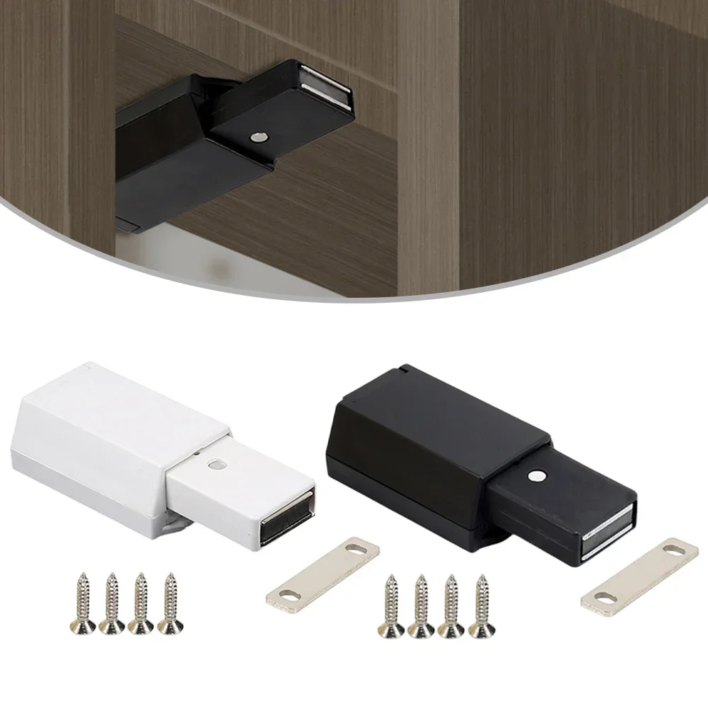 Magnetic cabinet catches for door stop