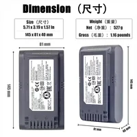 Vacuum Cleaner Battery DJ96-00221A, VCA-SBT90, VCA-SBT90E for Samsung Jet 75, Jet 90, Jet75, Jet90, VS70, VS9000, VS20T7532T1 2