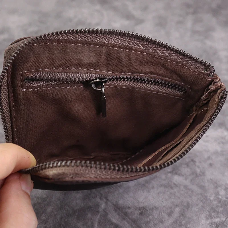 Coin Purse Men Mini Wallet Leather Change Pouch Keys Card Storage Bag Card Holder,coin purse,card wallet,coin wallet,change bag