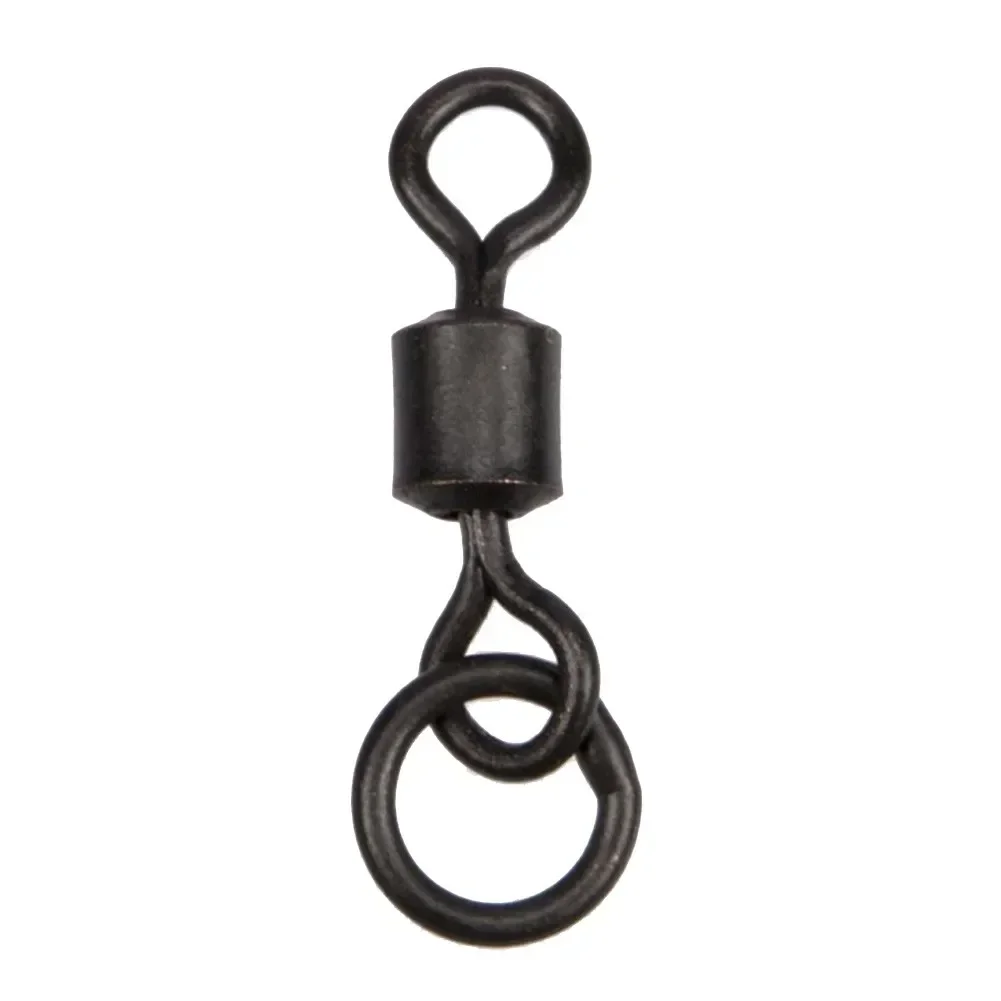 20/50/100pcs Swivel Size 8# Carp Fishing Flexi Ring Swivels Terminal Tackle For Marker Float Alloy Copper Pesca Iscas Tools
