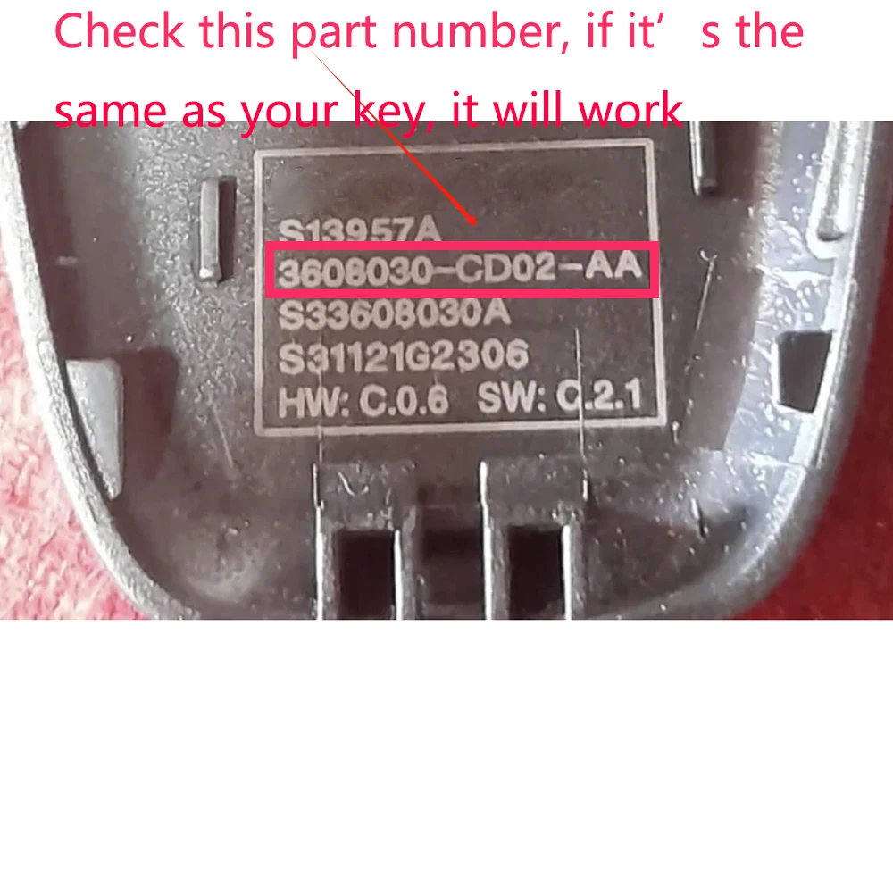 Car Remote Key,Car Key Original 433MHZ Remote Control Key for CHANGAN CS75 CS35 PLUS Intelligent Key 3608030-CD02 CD03 MK02