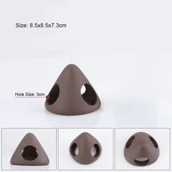 Premium Ceramic Fish & Shrimp Shelter - Scorpion-Style Aquarium Decor - As picture (Conical)