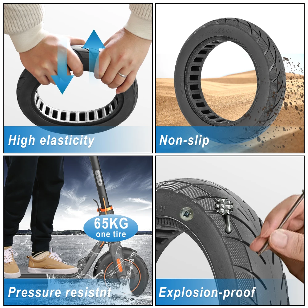 14x2,125 Hohl Vollreifen 14 Zoll Waben Airless Reifen Nicht aufblasbarer Reifen für Elektroroller 14*2,125 Vollflachreifen – Detail 6