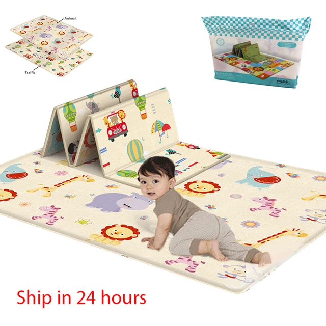 180x100 Foldable Baby Play Mat Educational Children's Carpet Children Room Climbing Pad Non-Toxic Kids Rug Activitys Games Toys 2
