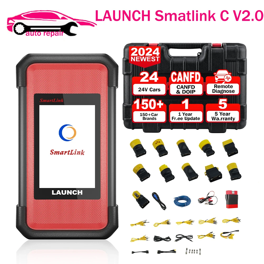 

Диагностический инструмент LAUNCH X431 SmartLink C 2,0 24 В для грузовых автомобилей