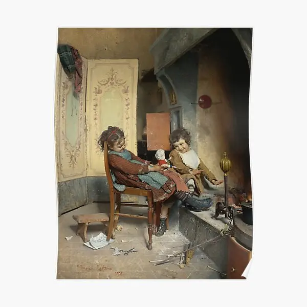 

Радость детства Gaetano Chierici, 1 плакат, современное художественное украшение, печать, Декор, домашняя живопись, винтажная роспись на стену без рамки