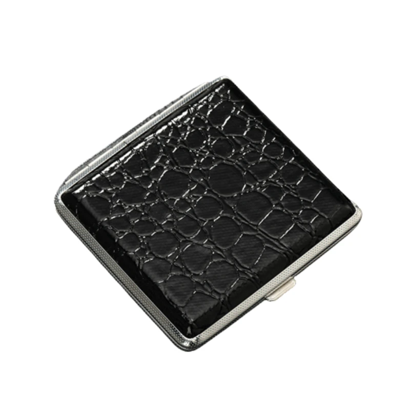 

Crocodile Pattern Simple Leather Cigarette Case Simulated Leather Material Smoking Accessories
