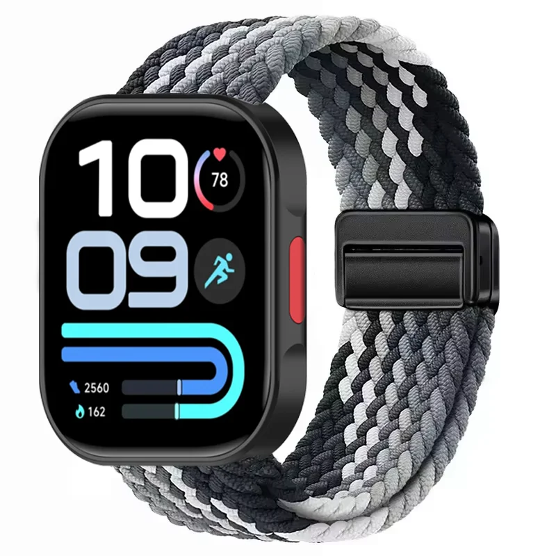 Magnetic Braided Nylon Loop Band - Adjustable Sport Replacement Strap and Bracelet