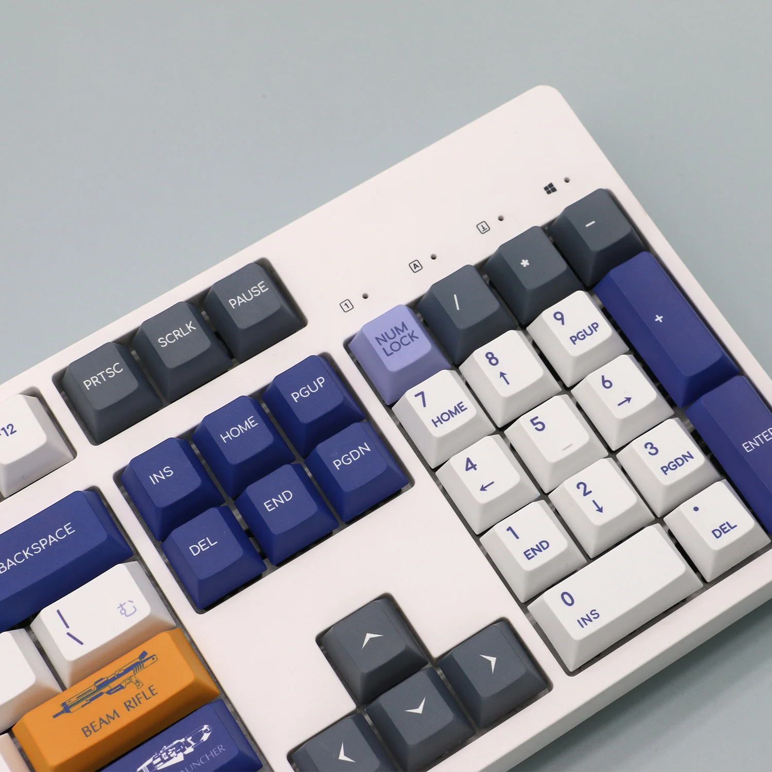 Oi-ge Gundam Tema Estilo Pbt Key Cap Perfil Cereja para Interruptor mx Teclado Mecânico Jogo Faça Você Mesmo Presentes Personalizados Conjunto de 136 Chaves - Imagem 5