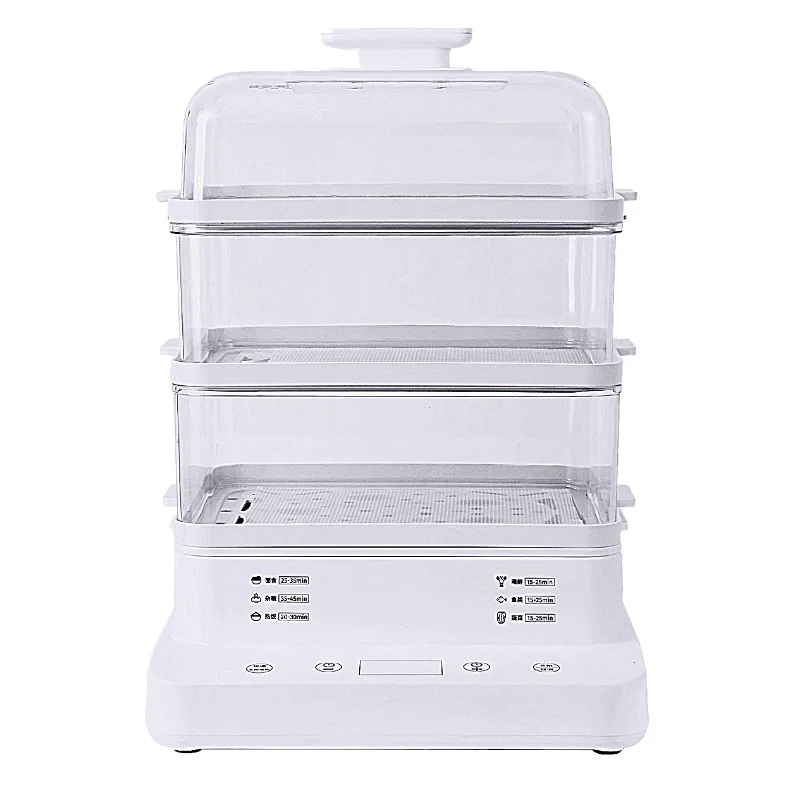 24L 3-Layer Electric Steamer Multi-Function Electric Steamer With Timer and Adjustable Temperature Food Steam Stove for Kitchen 2