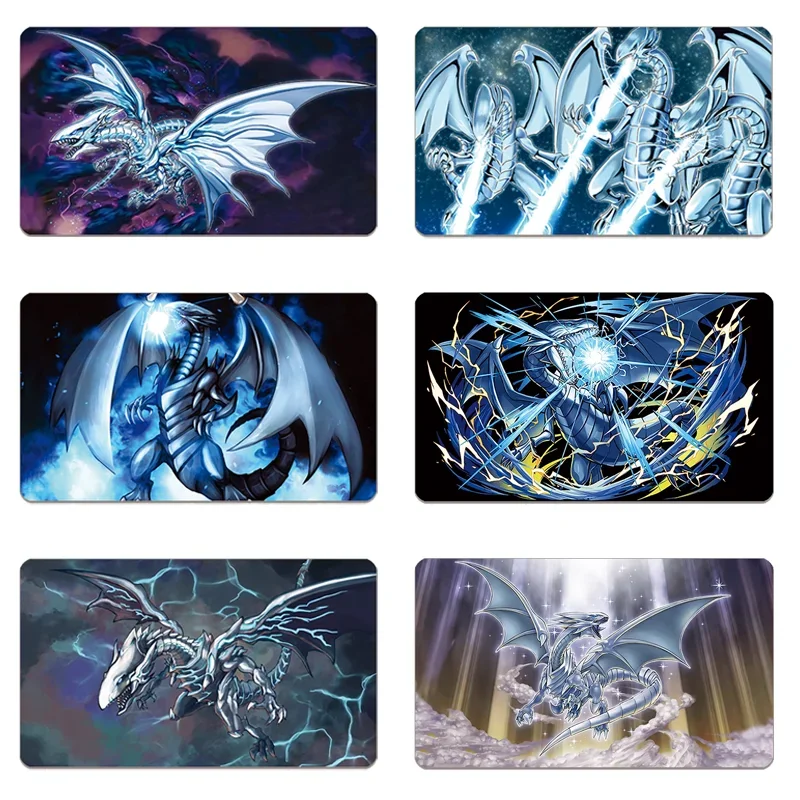 

YuGiOh!! OCG card pad custom duel tray Blue Eyes White Dragon otcg card pad single player board game pad diy peripheral60X35cm