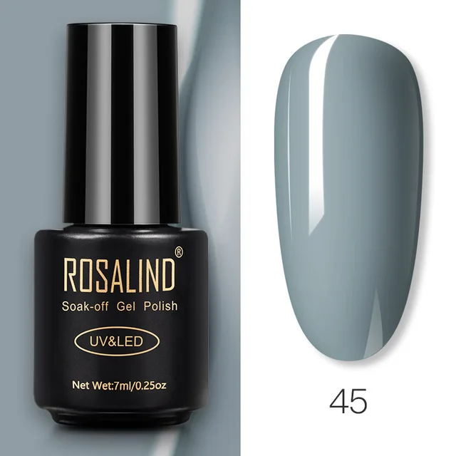 ROSALIND Nail Gel Polish Glitter Series Gel Varnishes All For Manicure Soak Off UV Lamp Nails Art Semi Permanent Gel Polish RA45