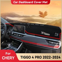 For CHERY TIGGO 4 Pro 2022-2024 Car Dashboard Cover Mat Sun Shade Pad Avoid Light Mat Instrument Carpet Protection Accessories