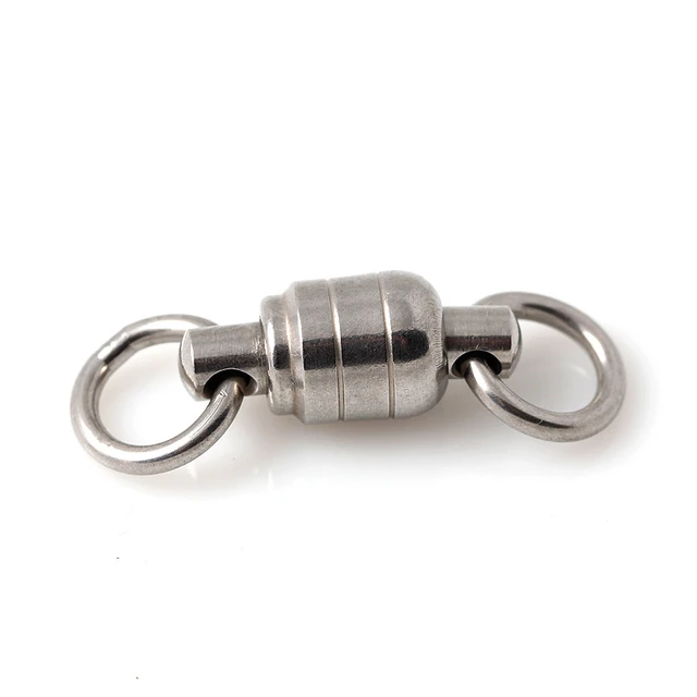 200pcs Heavy Duty Fishing Connector Stainless Steel Ball Bearing Rolling  Swivel with Two Welded Solid Rings Fishing Accessories - AliExpress