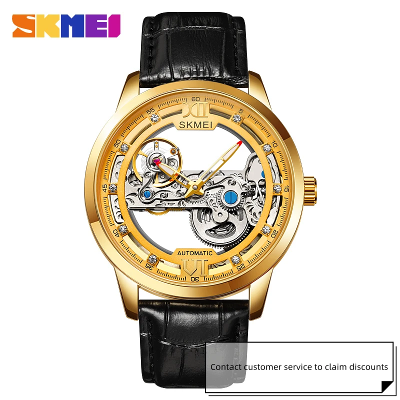 SKMEI Business Luxury Man Watch Fashion Automatic Mechanical Movement Waterproof Design Casual Sport Watch For Men Reloj Hombre