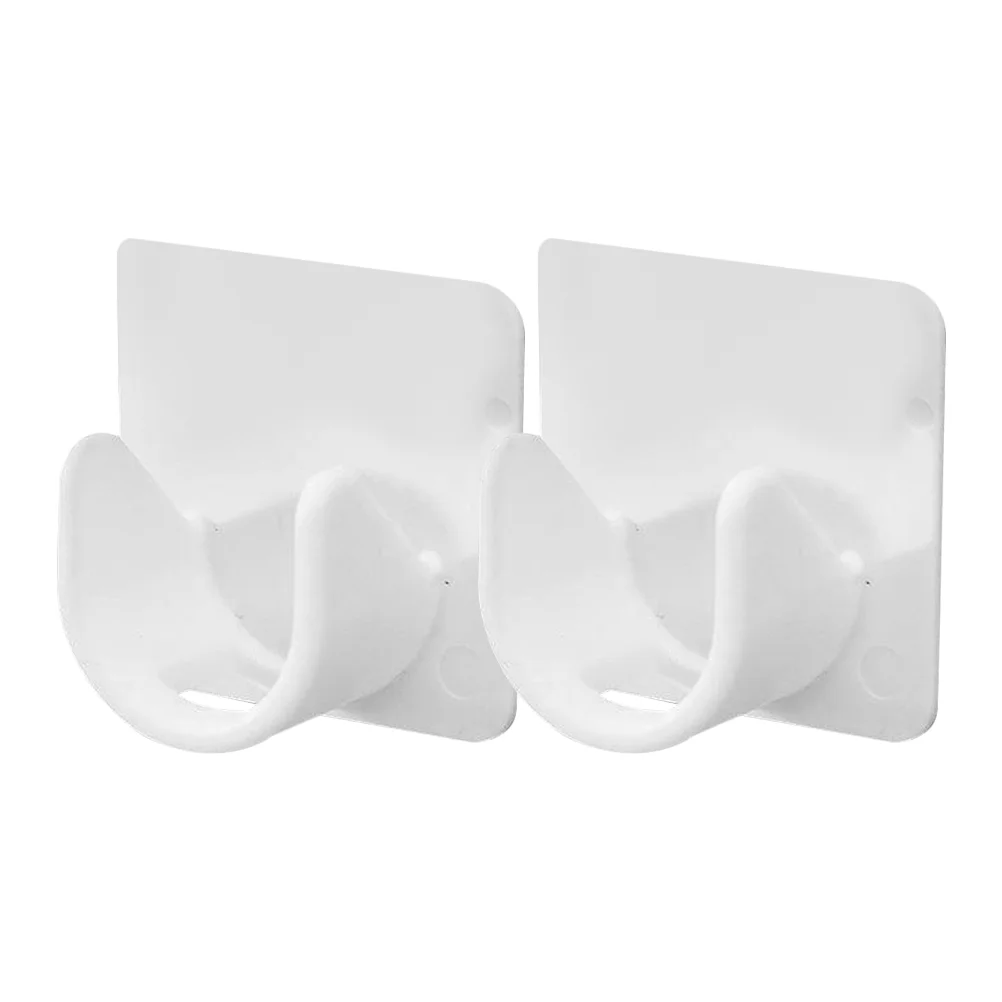 Shower Curtain Rod Holders 2 Pcs Without Drilling Heavy Duty Wall Mount Curtain Rod Stands Bathroom Hardware Home Improvement