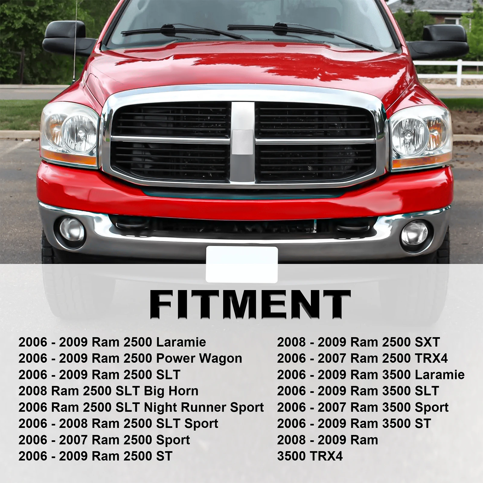 Economical Cheapest Factory price for 2006-2009 dodge ram 1500 2500 3500-5JY121SPAE car grill