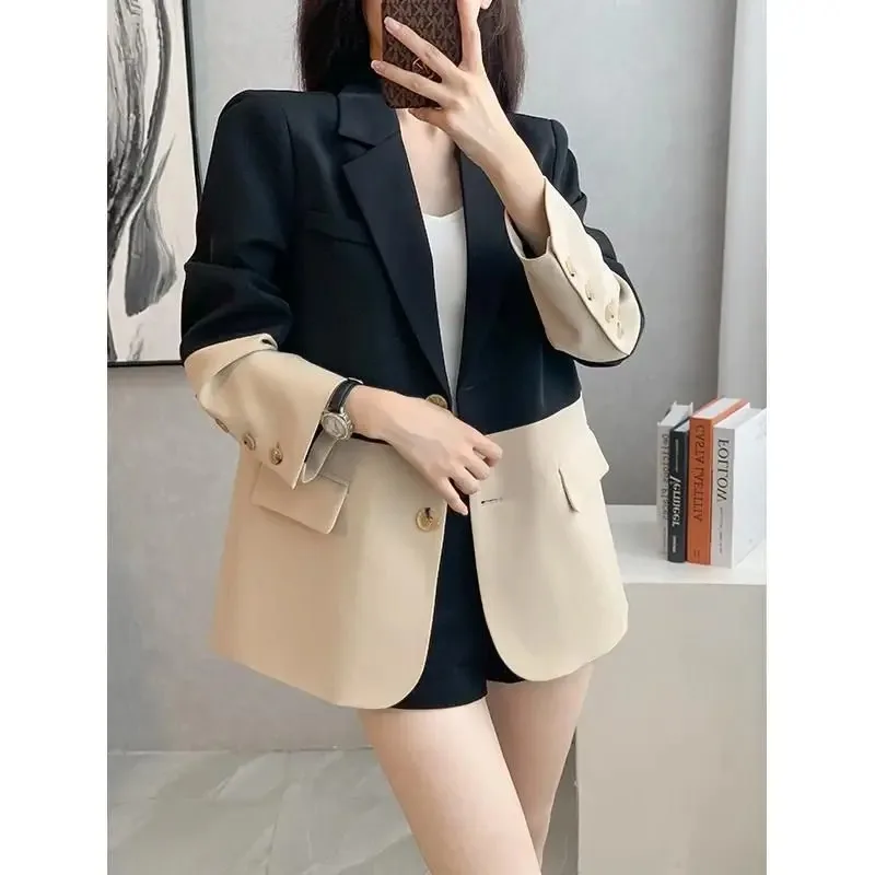 

UNXX Spring Autumn Women New Design Coats Blazer Femenino Blazer Loose Fit Designer Blazer Women Mainland China Blazers Women