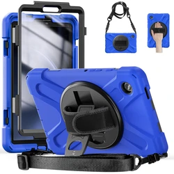 Durable Kids Tablet Case with Strap - Protective Armor Cover - S9 11inch (Blue)