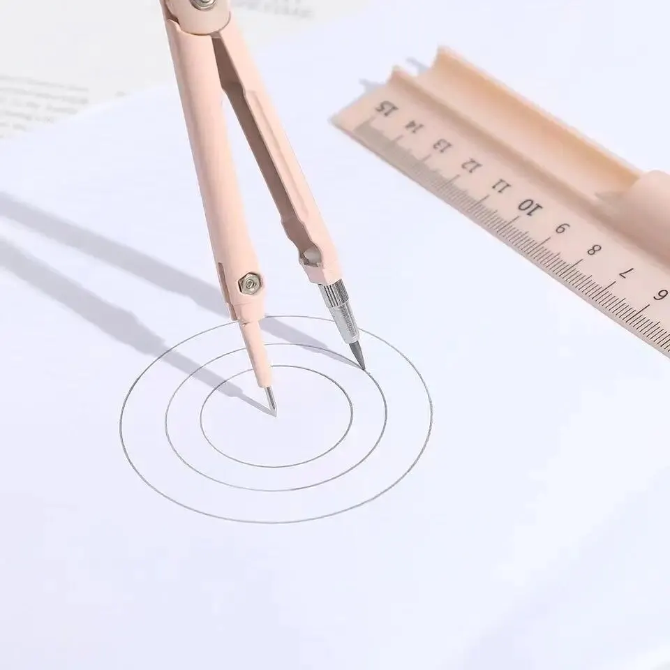 Drawing Tool Set A Set of Three in One Multifunctional Compass and Ruler Integrated Drawing Tools for Primary and Secondary School
