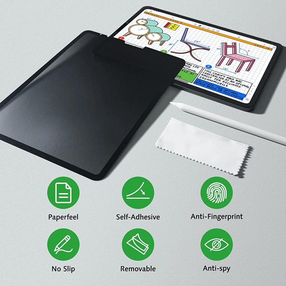 Goojodoq Removable Privacy Screen Protector for iPad