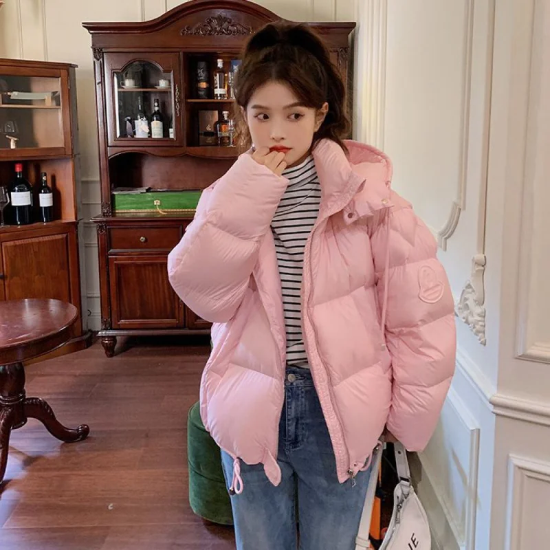 

Short Cotton Padded down Jacket Women's Winter 2023 New Short Small Thickened Slimming Hooded Jacket