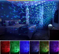 LED Night Light Water Pattern Projection Effect Lamp Children's Bedroom Decoration Projection Lamp Birthday Party Decoration 3