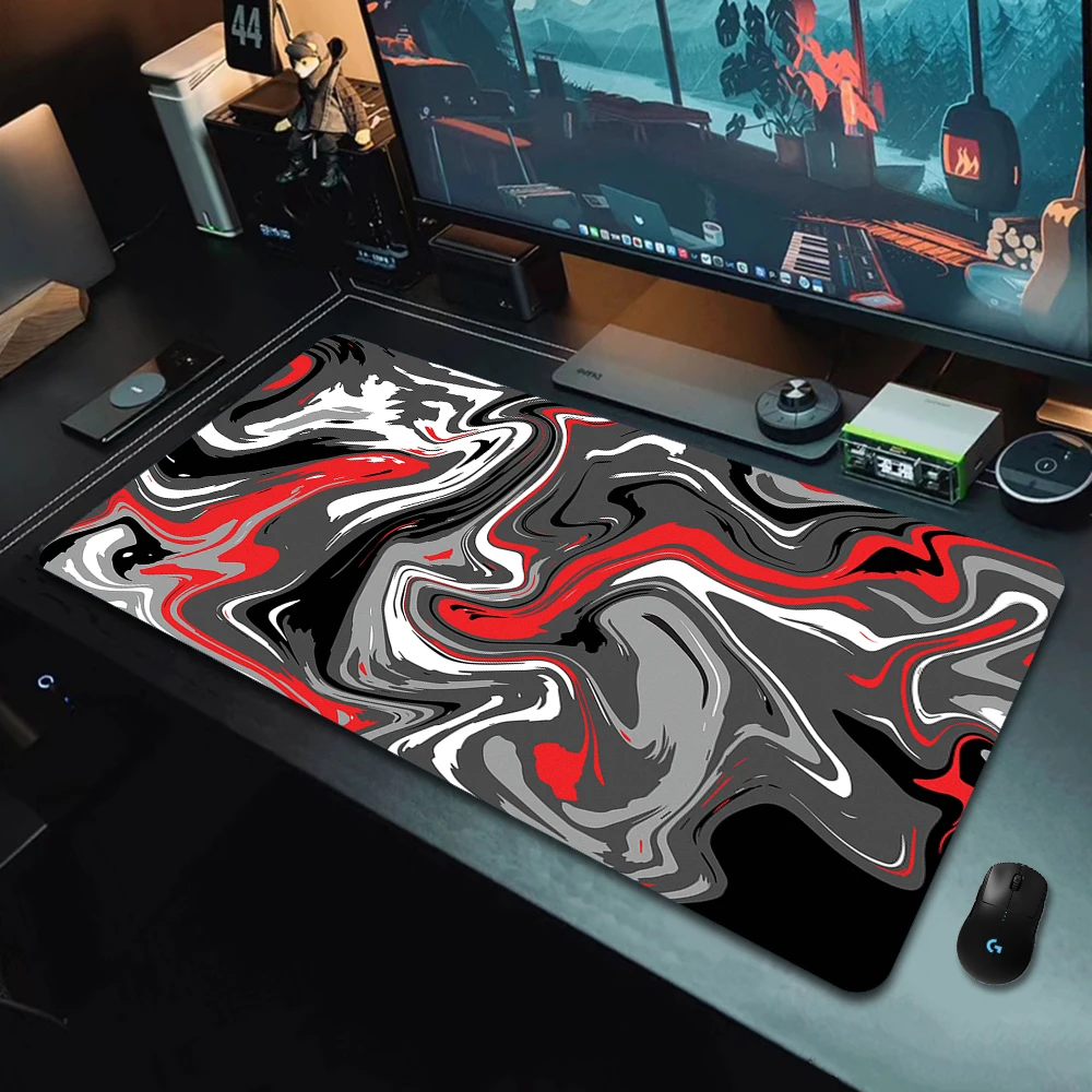 Gaming Mouse Pad Strata Liquid Large Gamer XXL Keyboard Deskmat Office