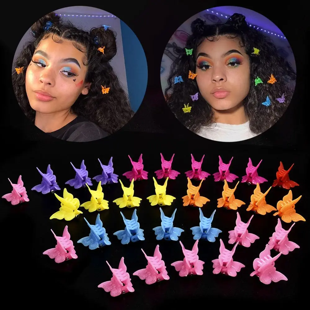 

Милые Разноцветные Мини-заколки для волос для женщин и девочек, заколки для волос с зажимами-бабочками для детей, 20/50/100 шт.