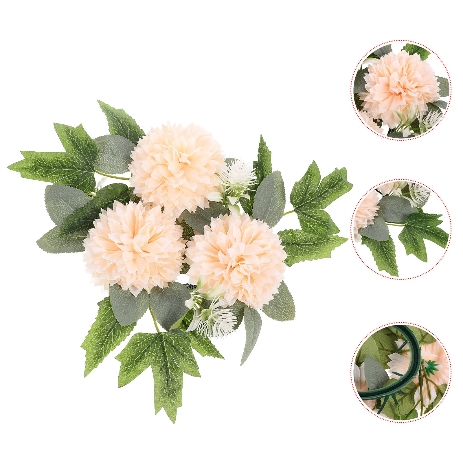 

Artificial Flower Wreath Decor Simulation Chrysanthemum Flower Ball Wreath