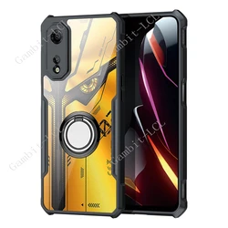 Transparent Shockproof Bumper Case with Luxury Ring Holder for Nubia Neo 2 5G (Ring Case)