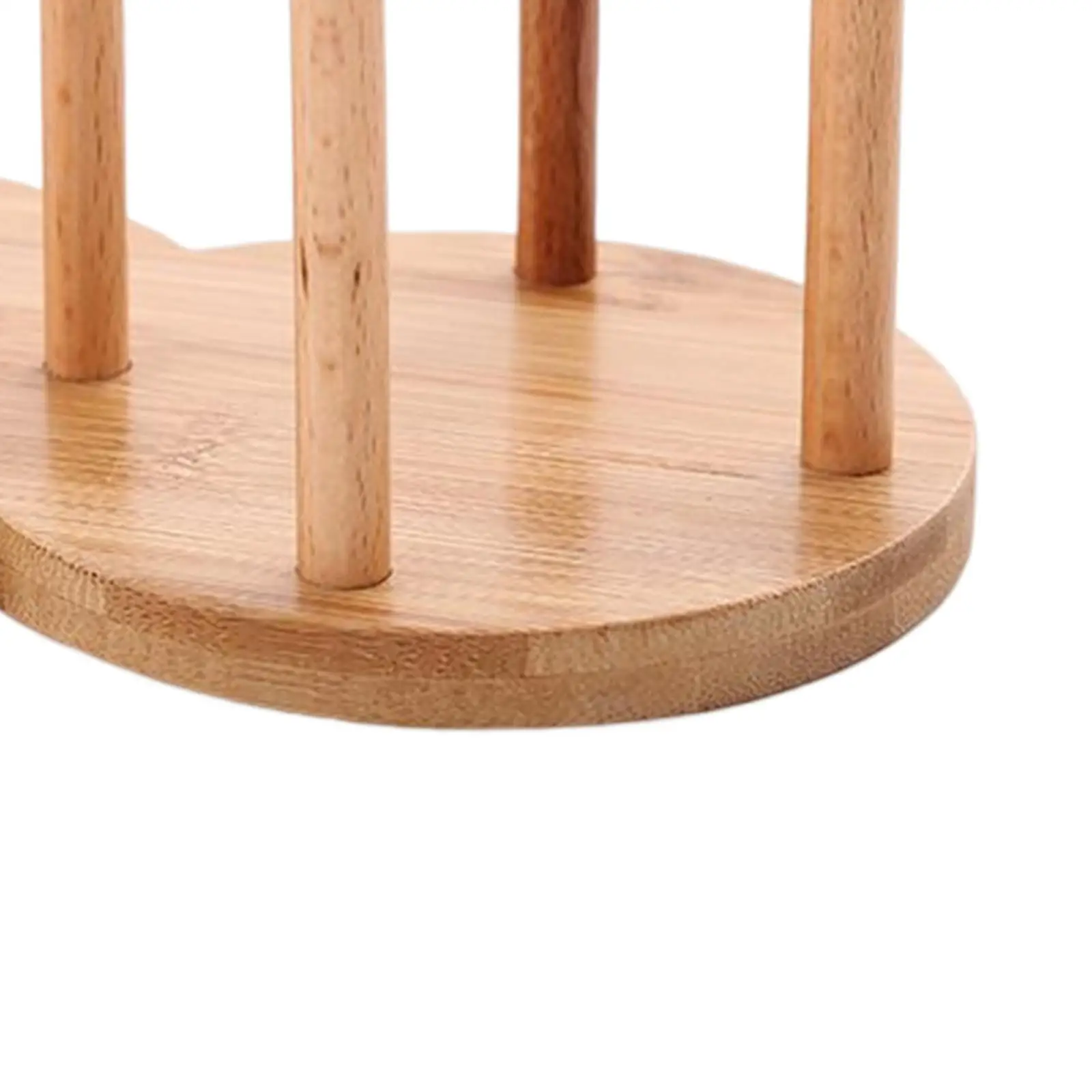 Sturdy Cup Dispenser Round Wooden Water Cups Holder for Lounges Party Countertop Bar