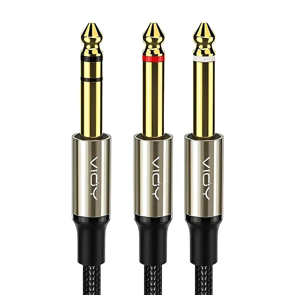 Premium 6.35mm Stereo Y Splitter Audio Cable