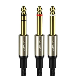 Premium 6.35mm Stereo Y Splitter Audio Cable - 8m (6.35 to 2x6.35)