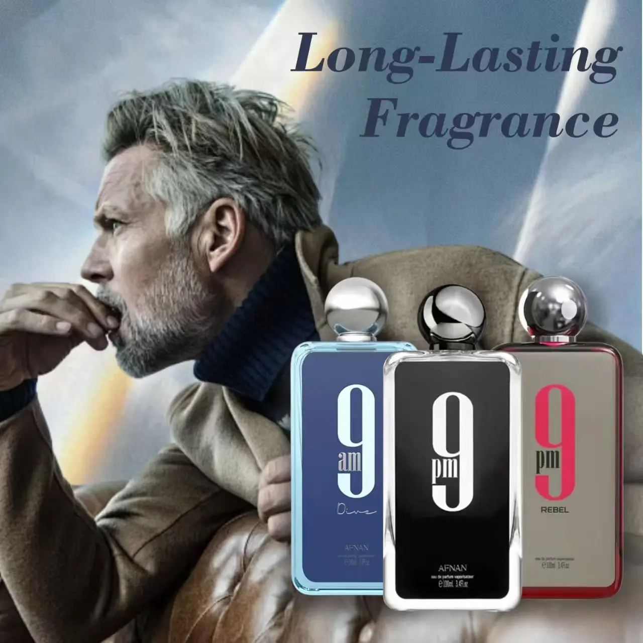 香水(男性用) Afnan 9pm Rebel 100ml AFNAN 9PM REBEL EAU DE PARFUM SPRAY UNISEX 3.4 Oz / 100 ml